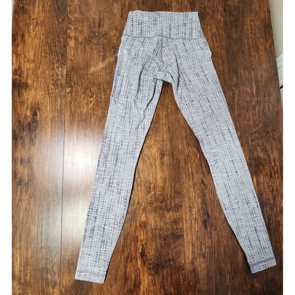 Lululemon Wunder Under High-Rise Tight Size 4 Luxtreme Action Jacquard Grey - Picture 1 of 6